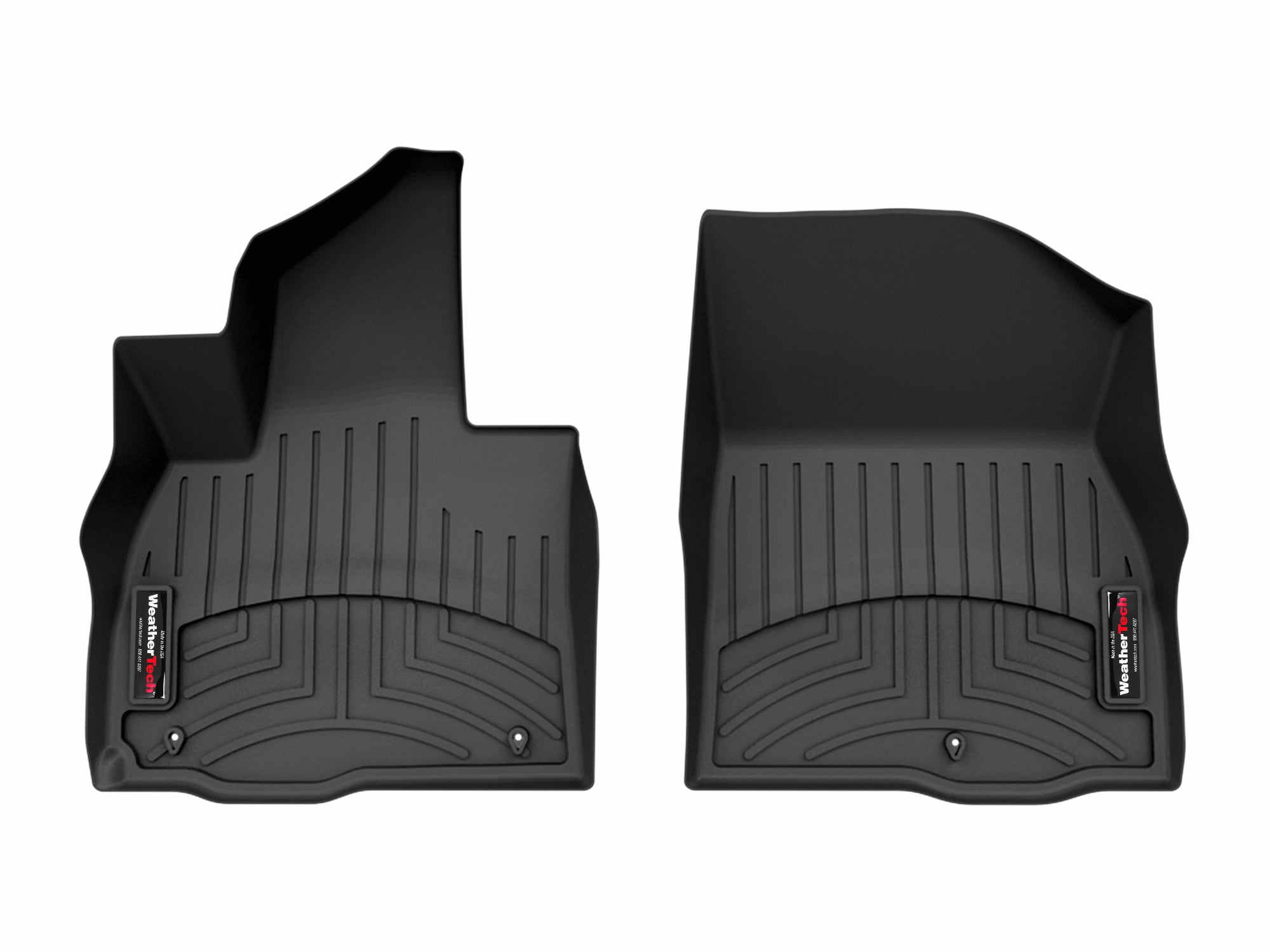 WeatherTech Custom Fit FloorLiners compatible with 2026-2026 Hyundai Palisade - 1st Row (Driver & Passenger), Black