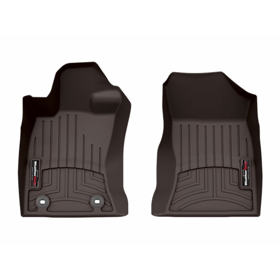 WeatherTech Custom Fit FloorLiners compatible with 2026-2026 Subaru Outback - 1st Row (Driver & Passenger), Cocoa