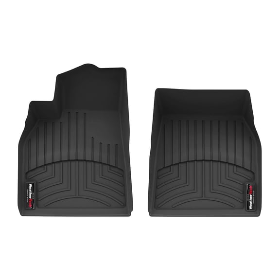WeatherTech Custom Fit FloorLiners compatible with 2026-2026 Tesla Model Y - 1st Row (Driver & Passenger), Black