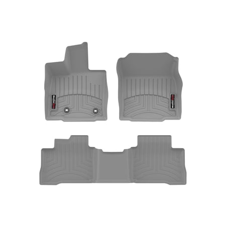 WeatherTech Custom Fit FloorLiners compatible with 2026-2026 Toyota RAV4 - 1st & 2nd Row, Grey