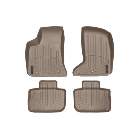 WeatherTech Custom Fit FloorLiners compatible with Charger, 300 - 1st & 2nd Row (2-pc. Rear Liner), Tan