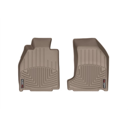 WeatherTech Custom Fit FloorLiners compatible with 452391 - 1st Row (Driver & Passenger) Tan