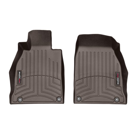 WeatherTech Custom Fit FloorLiners compatible with 4715881- 1st Row (Driver & Passenger) Cocoa