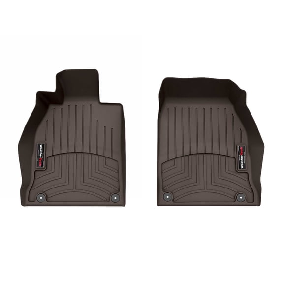 WeatherTech Custom Fit FloorLiners compatible with 4719161 - 1st Row (Driver & Passenger) Cocoa