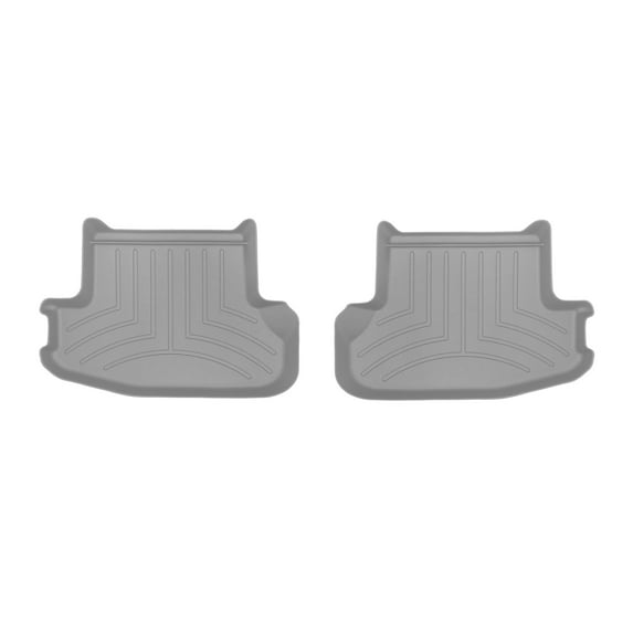 WeatherTech Custom Fit FloorLiners compatible with Audi RS5, A5, S5 - 2nd Row (2-Piece Liner), Grey
