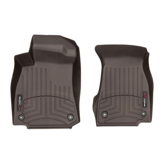 WeatherTech Custom Fit FloorLiners compatible with Audi RS7, S7, S6, A6 Allroad, RS 6 Avant, A6 - 1st Row (Driver & Passenger), Cocoa