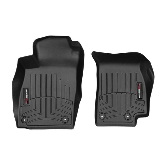 WeatherTech Custom Fit FloorLiners compatible with Audi S8, A8L - 1st Row (Driver & Passenger), Black