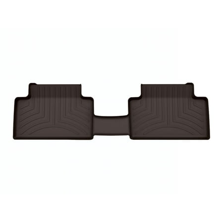 WeatherTech Custom Fit FloorLiners compatible with Audi Q6 e-tron, SQ6 e-tron - 2nd Row, Cocoa