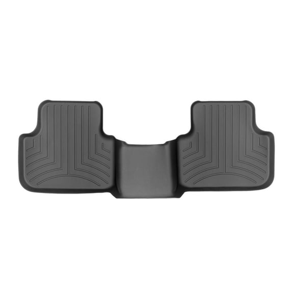 WeatherTech Custom Fit FloorLiners compatible with Audi SQ7, SQ8, Q7, Q8, RS Q8 - 2nd Row, Black