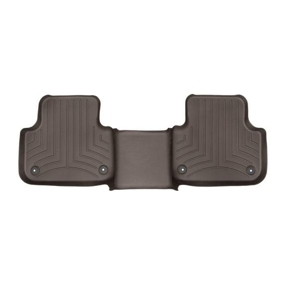 WeatherTech Custom Fit FloorLiners compatible with Audi Q7, SQ8, Q8 - 2nd Row, Cocoa
