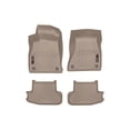 thumbnail image 1 of WeatherTech Custom Fit FloorLiners compatible with Audi S5, A5, RS5 - 1st & 2nd Row (2-pc. Rear Liner), Tan, 1 of 4
