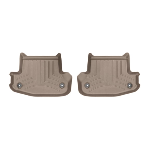 WeatherTech Custom Fit FloorLiners compatible with Audi S5, A5, RS5 - 2nd Row (2-Piece Liner), Tan