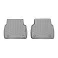 thumbnail image 1 of WeatherTech Custom Fit FloorLiners compatible with Audi S8, A8 - 2nd Row (2-Piece Liner), Grey, 1 of 5