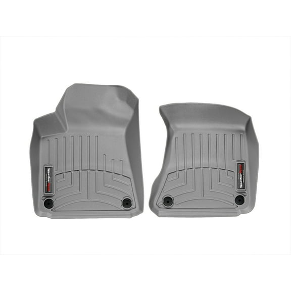 WeatherTech Custom Fit FloorLiners compatible with Audi S8 plus, A8, S8, A8L - 1st Row (Driver & Passenger), Grey