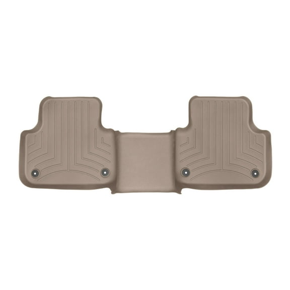 WeatherTech Custom Fit FloorLiners compatible with Audi Q7, SQ8, Q8 - 2nd Row, Tan