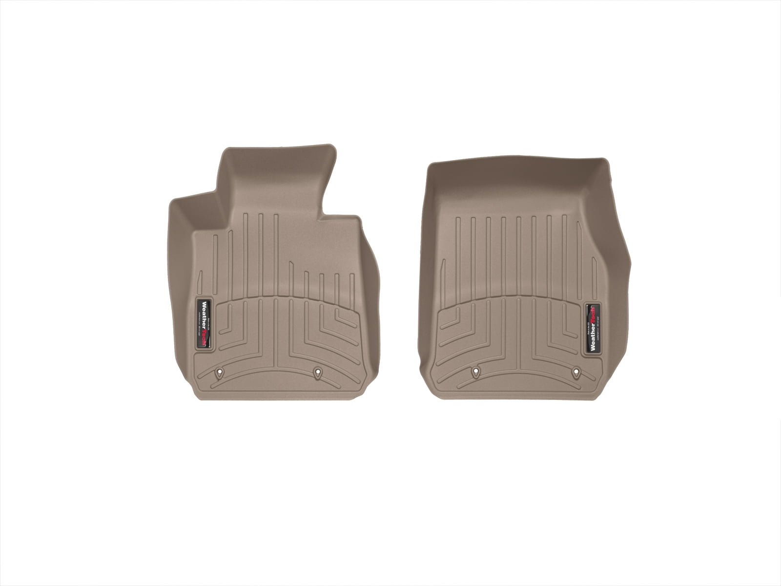 WeatherTech Custom Fit FloorLiners compatible with BMW 328i, Active Hybrid 3, M3, 320i, 335i, 340i - 1st Row (Driver & Passenger), Tan