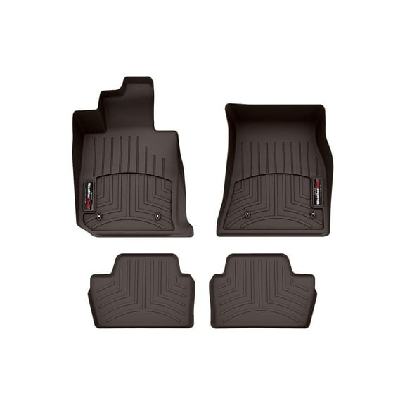 WeatherTech Custom Fit FloorLiners compatible with BMW 230i, M240i, M2 (G87) - 1st & 2nd Row (2-pc. Rear Liner), Cocoa