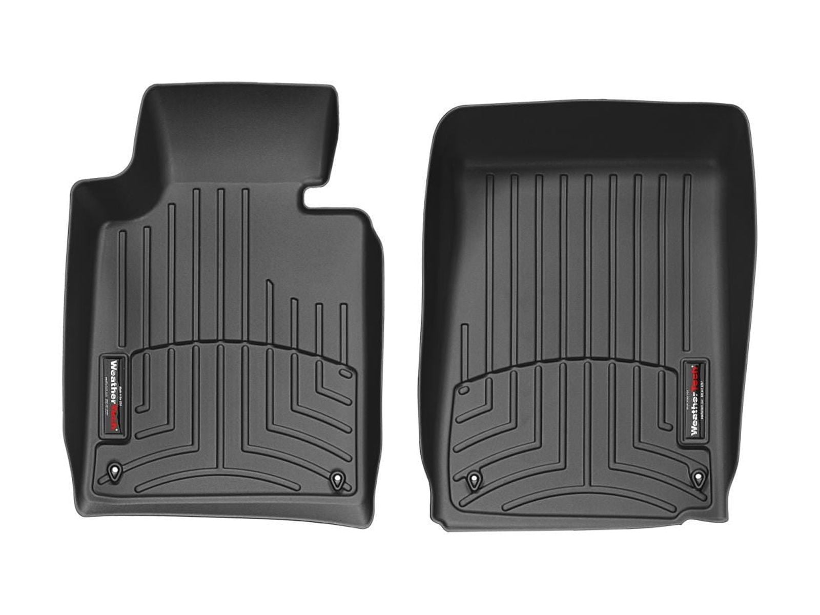 WeatherTech Custom Fit FloorLiners compatible with BMW 330Ci, 323i, M3, 323Ci, 325Ci - 1st Row (Driver & Passenger), Black