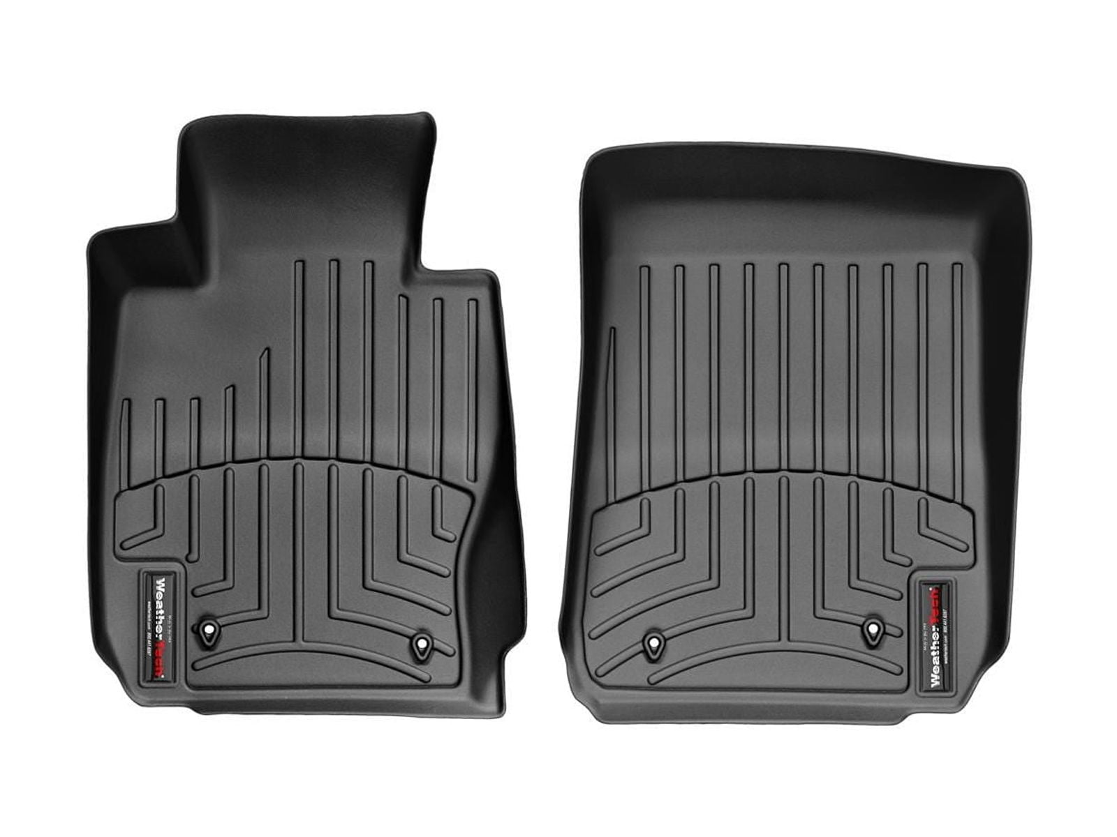 WeatherTech Custom Fit FloorLiners compatible with BMW 335i, 335is, 325i, 328i - 1st Row (Driver & Passenger), Black