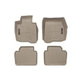 thumbnail image 1 of WeatherTech Custom Fit FloorLiners compatible with BMW 440i, 435i, 428i, 430i - 1st & 2nd Row (2-pc. Rear Liner), Tan, 1 of 5