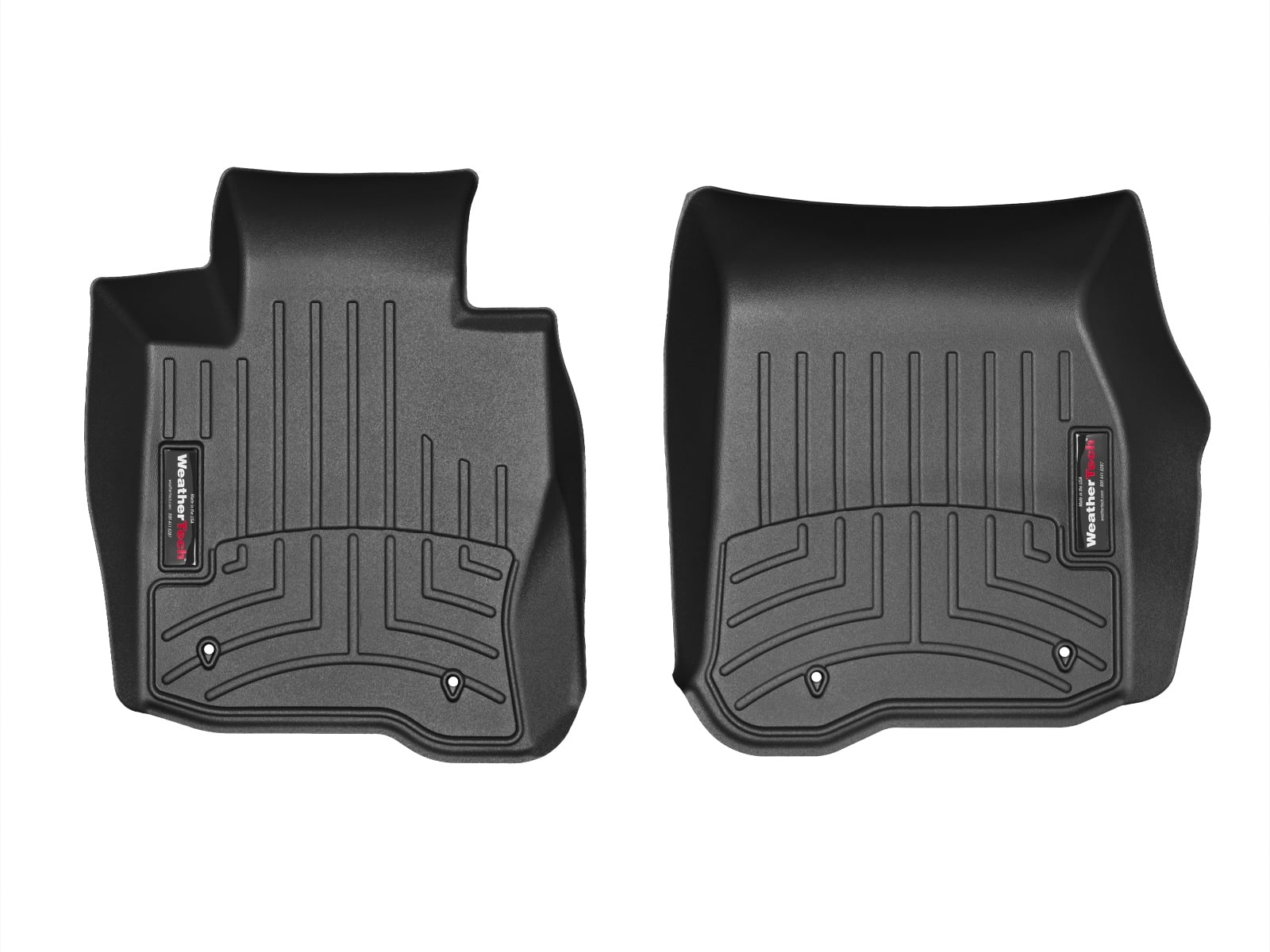 WeatherTech Custom Fit FloorLiners compatible with BMW 435i, 440i, 428i - 1st Row (Driver & Passenger), Black