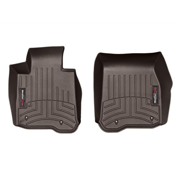 WeatherTech Custom Fit FloorLiners compatible with BMW 435i, M4, 440i - 1st Row (Driver & Passenger), Cocoa