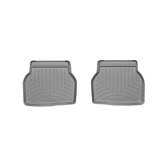 WeatherTech Custom Fit FloorLiners compatible with BMW 540i, M5, 528i, 525i, 530i - 2nd Row (2-Piece Liner), Grey