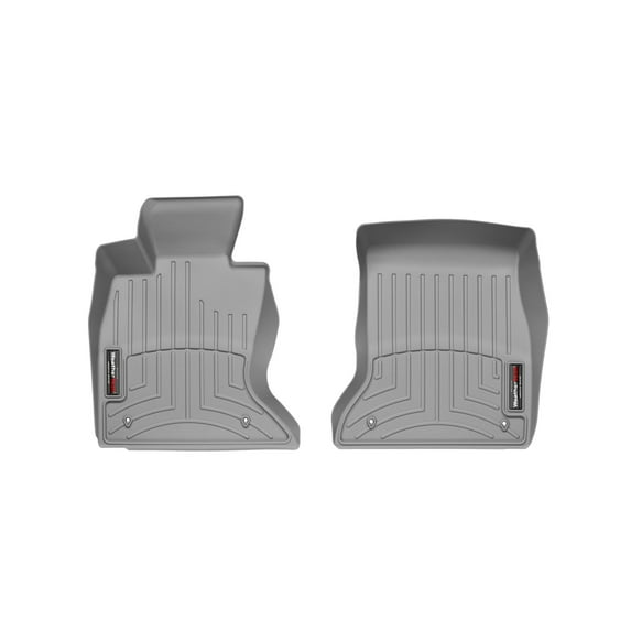 WeatherTech Custom Fit FloorLiners compatible with BMW 535d, 528i, 550i, 535i - 1st Row (Driver & Passenger), Grey