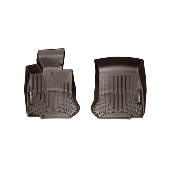 WeatherTech Custom Fit FloorLiners compatible with BMW 640i, M6, 650i - 1st Row (Driver & Passenger), Cocoa