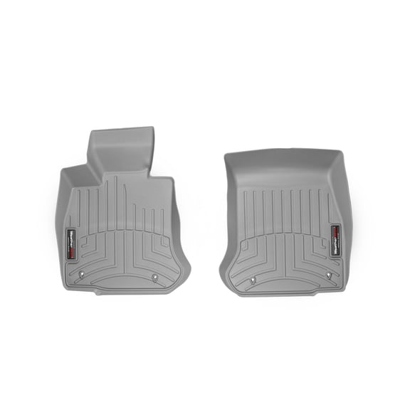 WeatherTech Custom Fit FloorLiners compatible with BMW 640i, 650i, M6 - 1st Row (Driver & Passenger), Grey