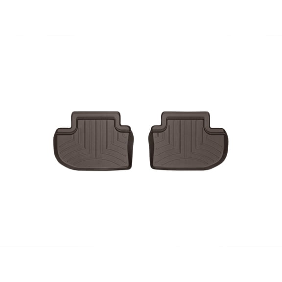 WeatherTech Custom Fit FloorLiners compatible with BMW ALPINA B6, M6, 640i, 650i - 2nd Row (2-Piece Liner), Cocoa