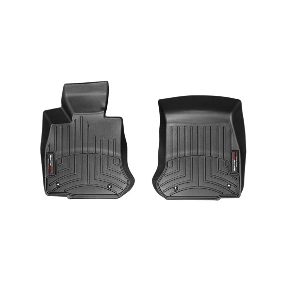 WeatherTech Custom Fit FloorLiners compatible with BMW 640i, 650i, M6 - 1st Row (Driver & Passenger), Black