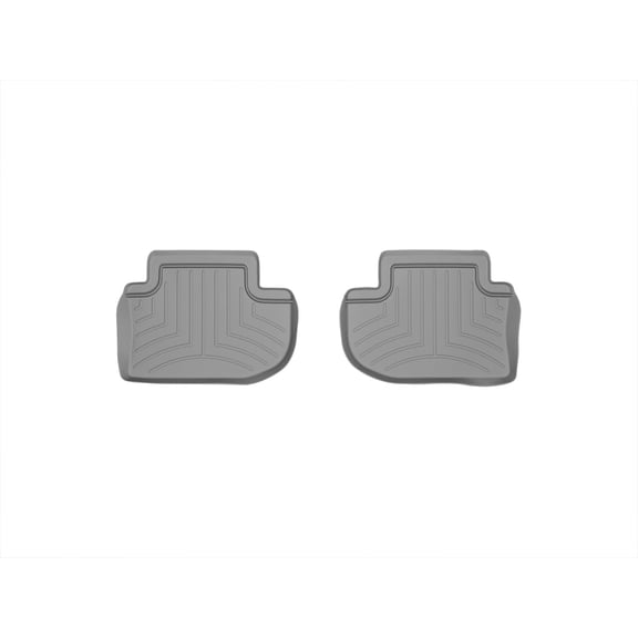WeatherTech Custom Fit FloorLiners compatible with BMW ALPINA B6, 640i, 650i, M6 - 2nd Row (2-Piece Liner), Grey
