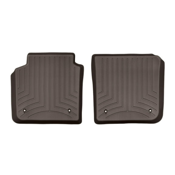 WeatherTech Custom Fit FloorLiners compatible with BMW 750i, 740i, 740e, ALPINA B7, M760i - 2nd Row (2-Piece Liner), Cocoa