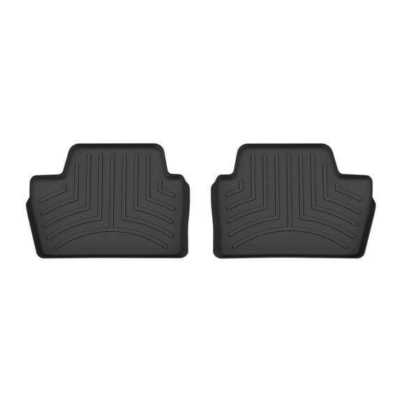 WeatherTech Custom Fit FloorLiners compatible with BMW 230i, M2 (G87), M240i - 2nd Row (2-Piece Liner), Black