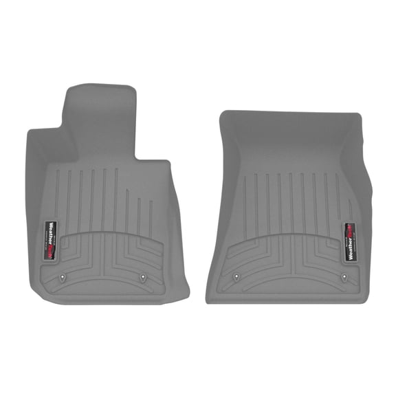 WeatherTech Custom Fit FloorLiners compatible with BMW M4 Competition, M440i, 430i, M4 - 1st Row (Driver & Passenger), Grey