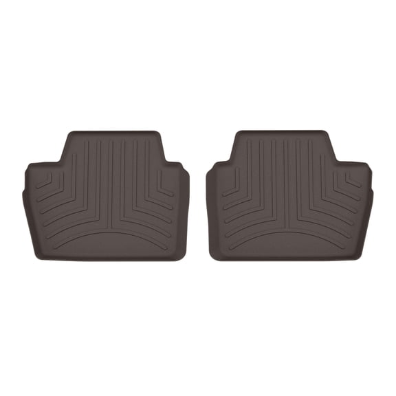 WeatherTech Custom Fit FloorLiners compatible with BMW M4 Competition, M4, M440i, M4 CSL - 2nd Row (2-Piece Liner), Cocoa