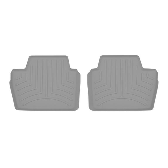 WeatherTech Custom Fit FloorLiners compatible with BMW M4, M440i, M4 Competition, M4 CSL, 430i - 2nd Row (2-Piece Liner), Grey