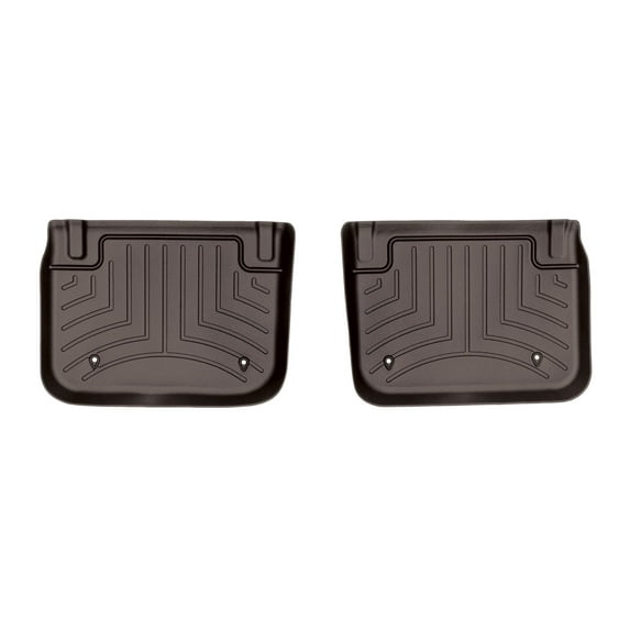 WeatherTech Custom Fit FloorLiners compatible with BMW Alpina B8 Gran Coupe, M8, M850i, M8 Competition, 840i - 2nd Row (2-Piece Liner), Cocoa