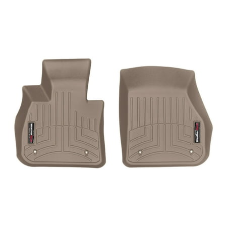 WeatherTech Custom Fit FloorLiners compatible with BMW X2 28i, X2 M35i, X1 28i - 1st Row (Driver & Passenger), Tan