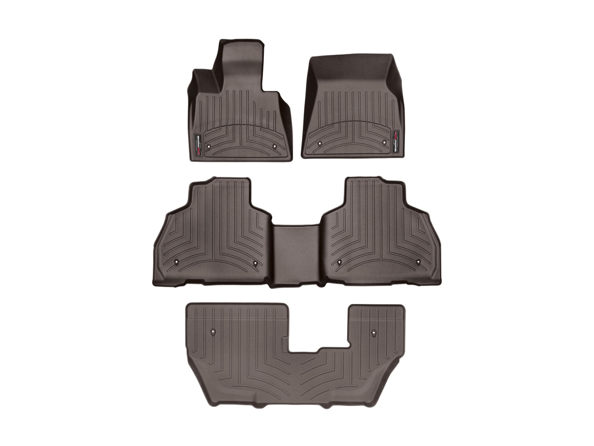 WeatherTech Tapis de sol toutes saisons pour BMW Alpina XB7, X5 40i, X5 50i, X5 M Competition, X5 M60i, X6 40i - 1ère rangée (W565), noir