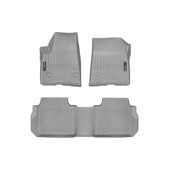 WeatherTech Custom Fit FloorLiners compatible with Blazer, Acadia - 1st & 2nd Row, Grey