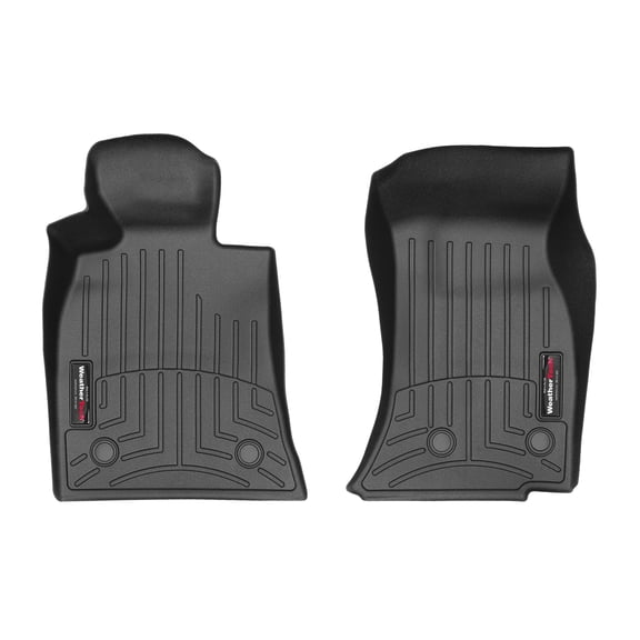 WeatherTech Custom Fit FloorLiners compatible with Cadillac ATS, CTS, ATS-V, CTS-V - 1st Row (Driver & Passenger), Black