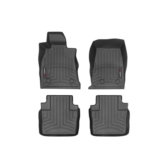 WeatherTech Custom Fit FloorLiners compatible with Cadillac CT5, CT5-V, CT5-V Blackwing - 1st & 2nd Row (2-pc. Rear Liner), Black
