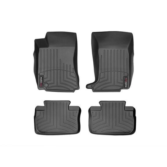 WeatherTech Custom Fit FloorLiners compatible with Cadillac CTS, CTS-V - 1st & 2nd Row (2-pc. Rear Liner), Black