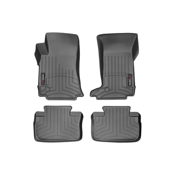 WeatherTech Custom Fit FloorLiners compatible with Cadillac CTS, CTS-V - 1st & 2nd Row (2-pc. Rear Liner), Black