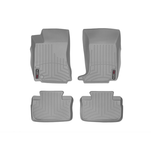 WeatherTech Custom Fit FloorLiners compatible with Cadillac CTS, CTS-V - 1st & 2nd Row (2-pc. Rear Liner), Grey