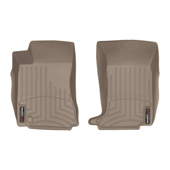 WeatherTech Custom Fit FloorLiners compatible with Cadillac CTS, CTS-V - 1st Row (Driver & Passenger), Tan