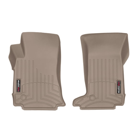 WeatherTech Custom Fit FloorLiners compatible with Cadillac CTS, CTS-V - 1st Row (Driver & Passenger), Tan