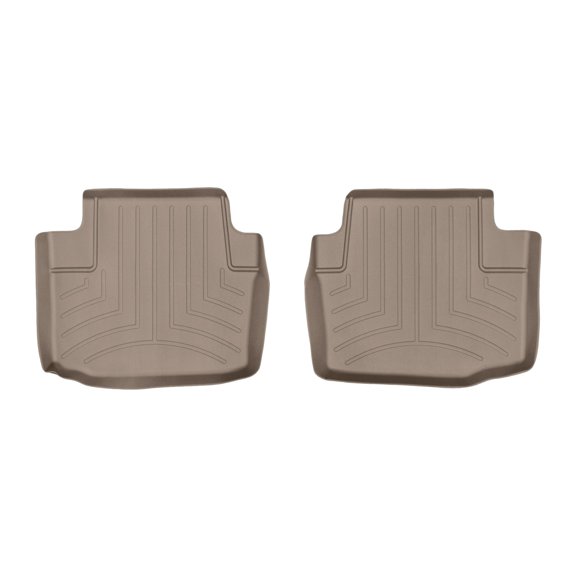 WeatherTech Custom Fit FloorLiners compatible with Cadillac CTS, CTS-V - 2nd Row (2-Piece Liner), Tan